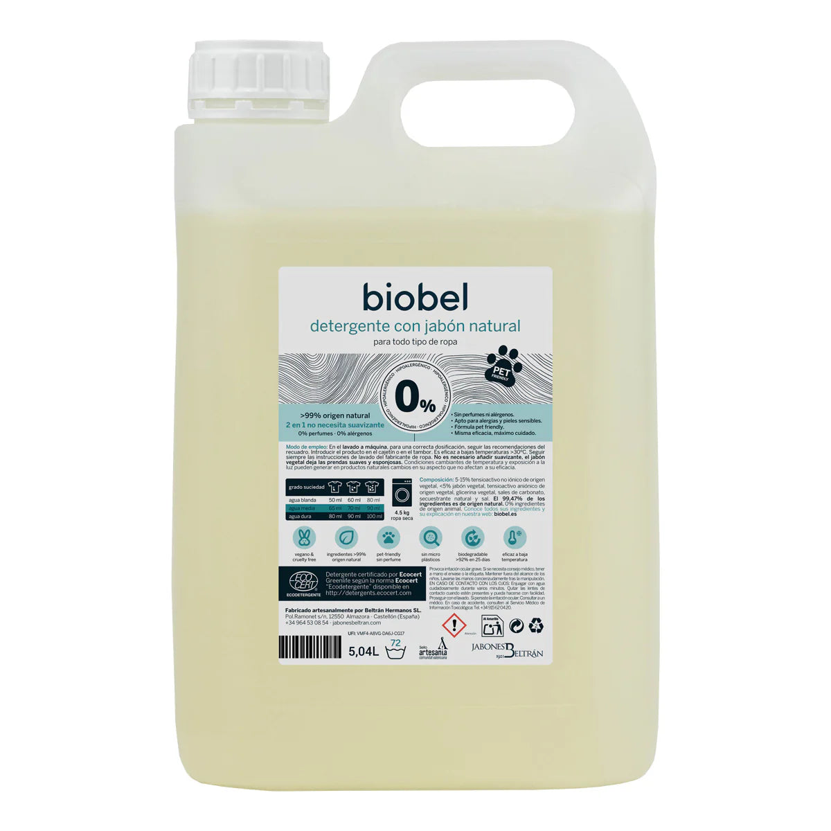 Lavavajillas manual Vital - Biobel 5L