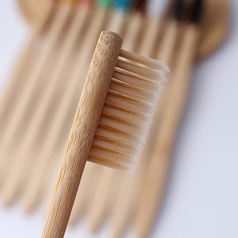 Cepillo de Dientes de Bambú – Mango y Cerdas 100% Vegetales