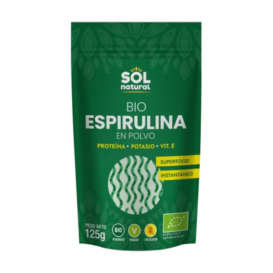 Espirulina en Polvo Bio – 125 g | Sol Natural